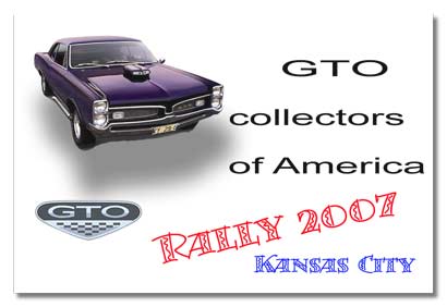 GTO Rally Dash Plaque