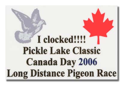 Pigeon Race Dash Plaque