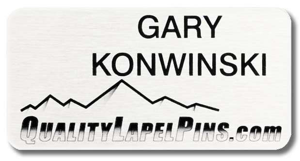 Gary Konwinski QualityLapelPins.com Name Tag