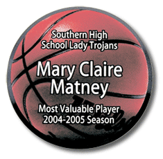 Round Plaque as Basketball